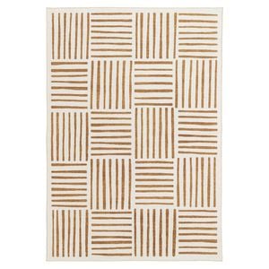 Loopsie-400cm X 300cm-anacortes Mustard Matchstick Indoor Outdoor Washable Rug