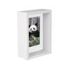 Nicola Spring 5" X 7" White 3d Deep Box Photo Frame - 4" X 6" Mount