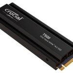 CRUCIAL T500 2TB Gen4 NVMe SSD w Heatsink for PS5