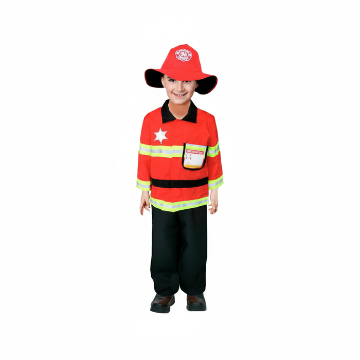 More Than Party Boys Children Fire Fighter Kids Costume Small 110-130cm