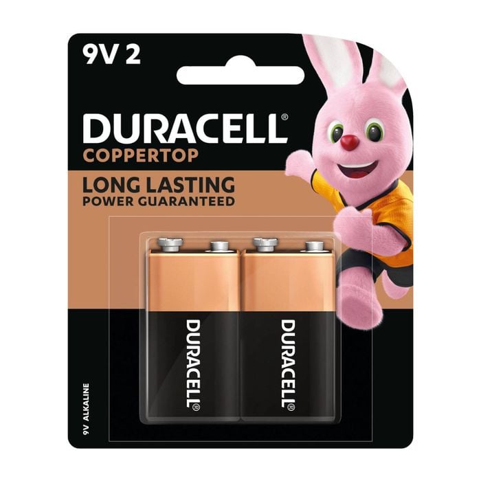 Duracell 9V Coppertop Batteries - 2 Pack