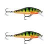 2x Rapala 5cm Shadow Rap Fast Sink Jerkbait/Twitchbait Fish Lures - Perch