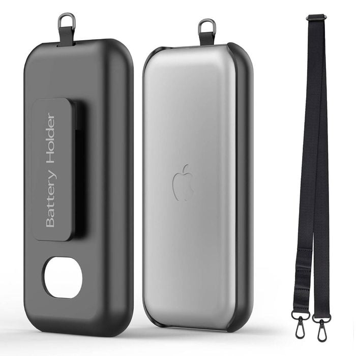 Splendid Living Battery Case for Apple Vision Pro Holder with Belt Clip Shoulder Strap Cover VR Black