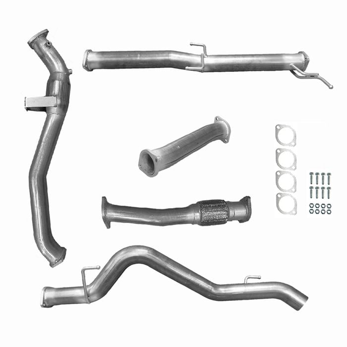 Ignite Exhausts Turbo Back For Mitsubishi Mr Triton 2.4l 3" Cat & Straight Pipe Raw Aluminised Steel