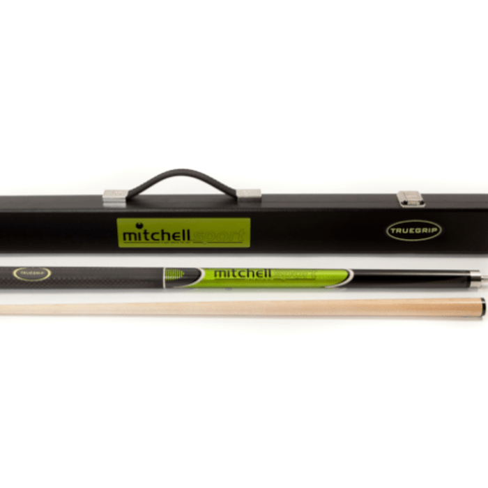 Mitchell Green Pool Snooker Billiard Cue 2 piece 57 inch with Case