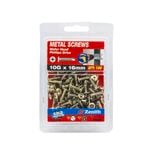 Zenith 10G x 16mm Gold Passivated Wafer Head Metal Screw - 100 Pack