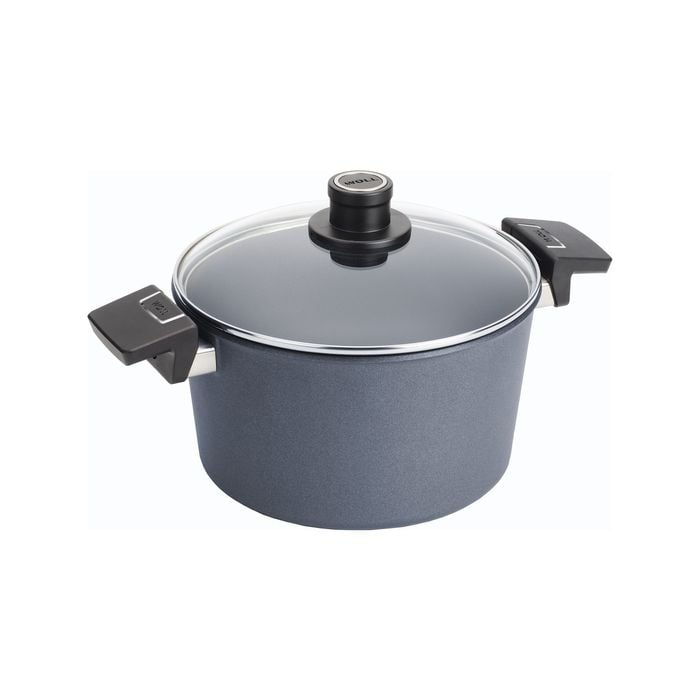 Woll Diamond Lite Fix Handle Induction Stock Pot 24cm 5L With Lid Gift Boxed