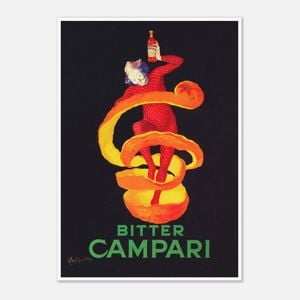 Galrie Bitter Campari Vintage Advertising Poster by Leonetto Cappiello Italian Art, Poster Only, A3 30 x 42cm (12 x 16inch)