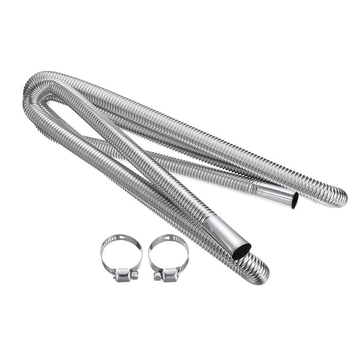 PriceDumb 3m Long Stainless Steel Exhaust Pipe Hose Car Parking Diesel Air Heater Gas Vent