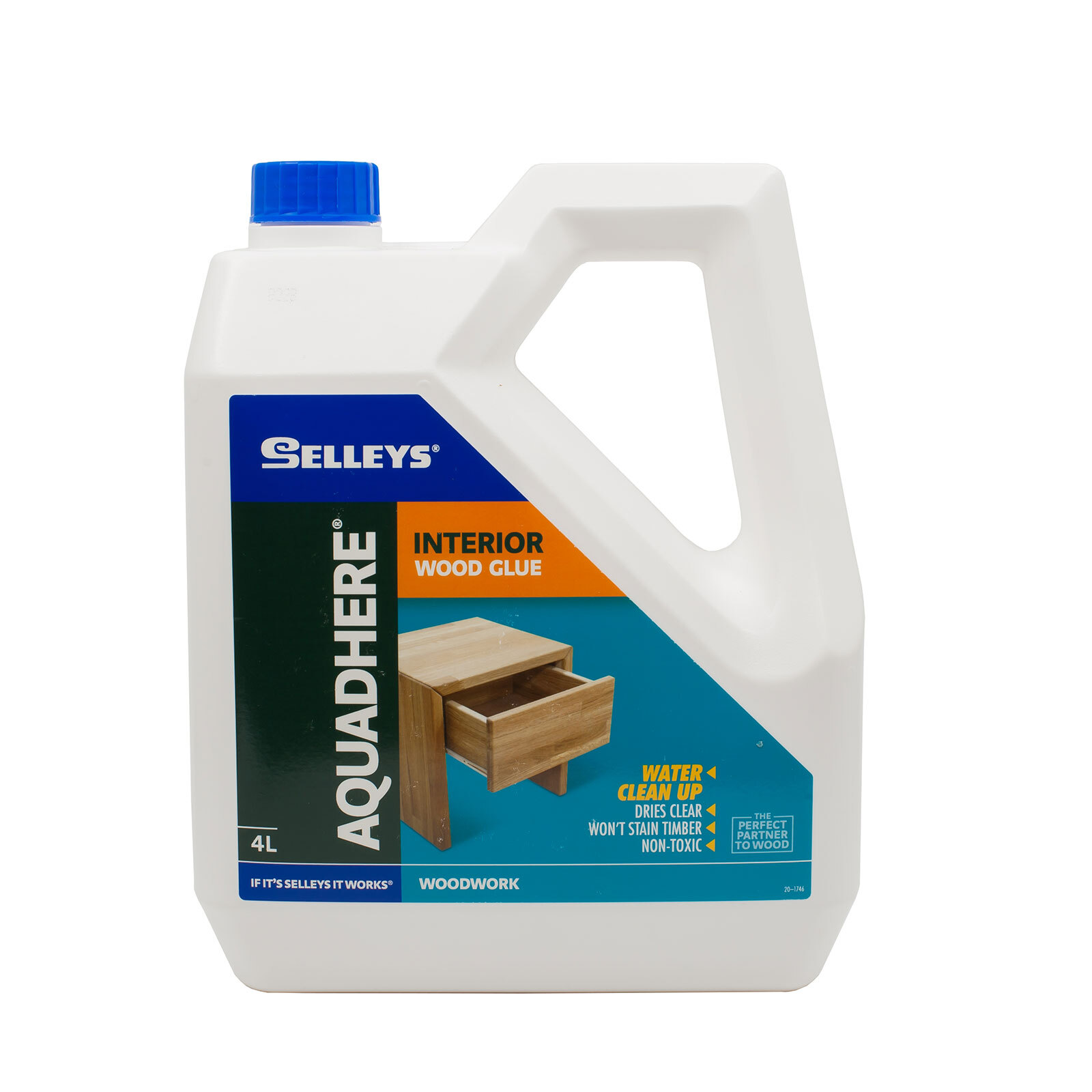 Selleys 4L Aquadhere PVA Wood Glue Interior Adhesive