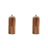 2PK Essen Acacia Wood Spice Grinder 5x13 Pepper Mill Durable Kitchenware Brown