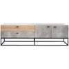 Jay Concrete & Oak TV Stand