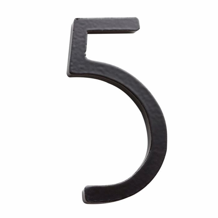 Sandleford 75mm Black Zone House Number 5