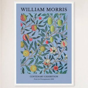 Galrie William Morris 1862 Centenary Exhibition Pomegranate Print Timeless Elegance, White Frame, A3 30 x 42cm (12 x 16inch)