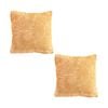 SOGA 2X 50cm Mustard Yellow Throw Pillows – Geometric Corded