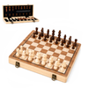 Provecta 39cm Magnetic Wooden Chess Set Folding Chessboard Portable Board Game with Chess Pieces