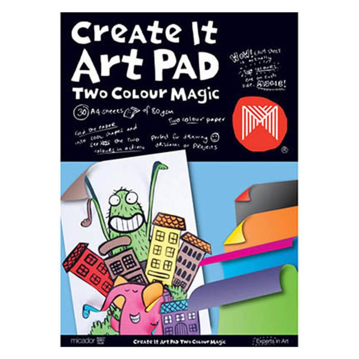 Micador Creat It Art Pad 30 Sheets (A4) (Two Colour)