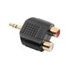 Antsig 3.5mm Plug Dual RCA Audio Adaptor
