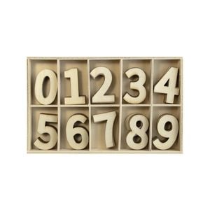 Boyle 50 Piece Plywood Number Set In Tray
