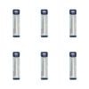 6pk Malli Plastic Crochet Hook/needle Yarn Crafting/knitting Tool 6mm White