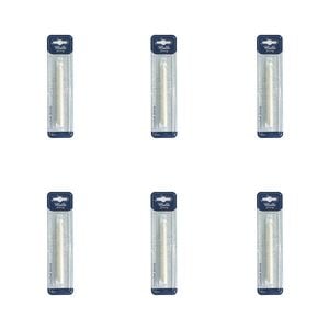 6pk Malli Plastic Crochet Hook/needle Yarn Crafting/knitting Tool 6mm White