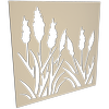 ProtectorAl 300-1200 x 300-1200mm Paperbark Bullrush Unframed Solid Aluminium Decorative Panel