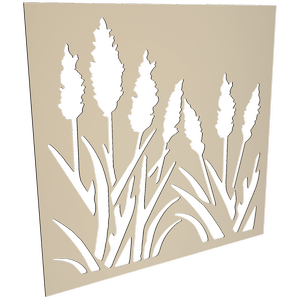 ProtectorAl 300-1200 x 300-1200mm Paperbark Bullrush Unframed Solid Aluminium Decorative Panel