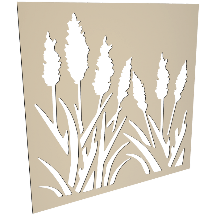 ProtectorAl 300-1200 x 300-1200mm Paperbark Bullrush Unframed Solid Aluminium Decorative Panel