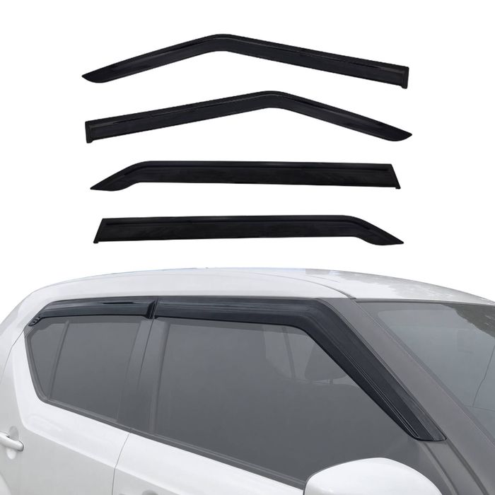 AUSGO Luxury Weather Shields for Suzuki Ignis MF Series 2016-Onwards Weathershields Window Visors Wind Deflectors