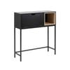Modern Furniture BATLEY Study Desk Console 91.5cm - Black & Natural