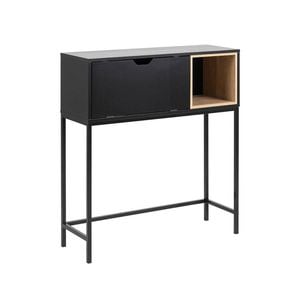 Modern Furniture BATLEY Study Desk Console 91.5cm - Black & Natural