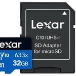 Lexar Blue 32GB microSD Card - High Speed for Video & More