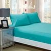 Fabric Fantastic 1000tc Ultra Soft King Size Bed Teal Fitted Sheet & 2 Pillowcases Set