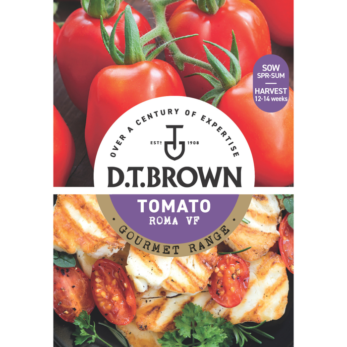 D.T. Brown Gourmet Roma VF Tomato Seeds