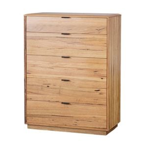 Japandi Tallboy Chest Of Drawers Natural Oak