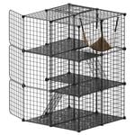 Advwin Cat Cage 3 Tier  DIY Pet Crate Cat Villa Cat Enclosure