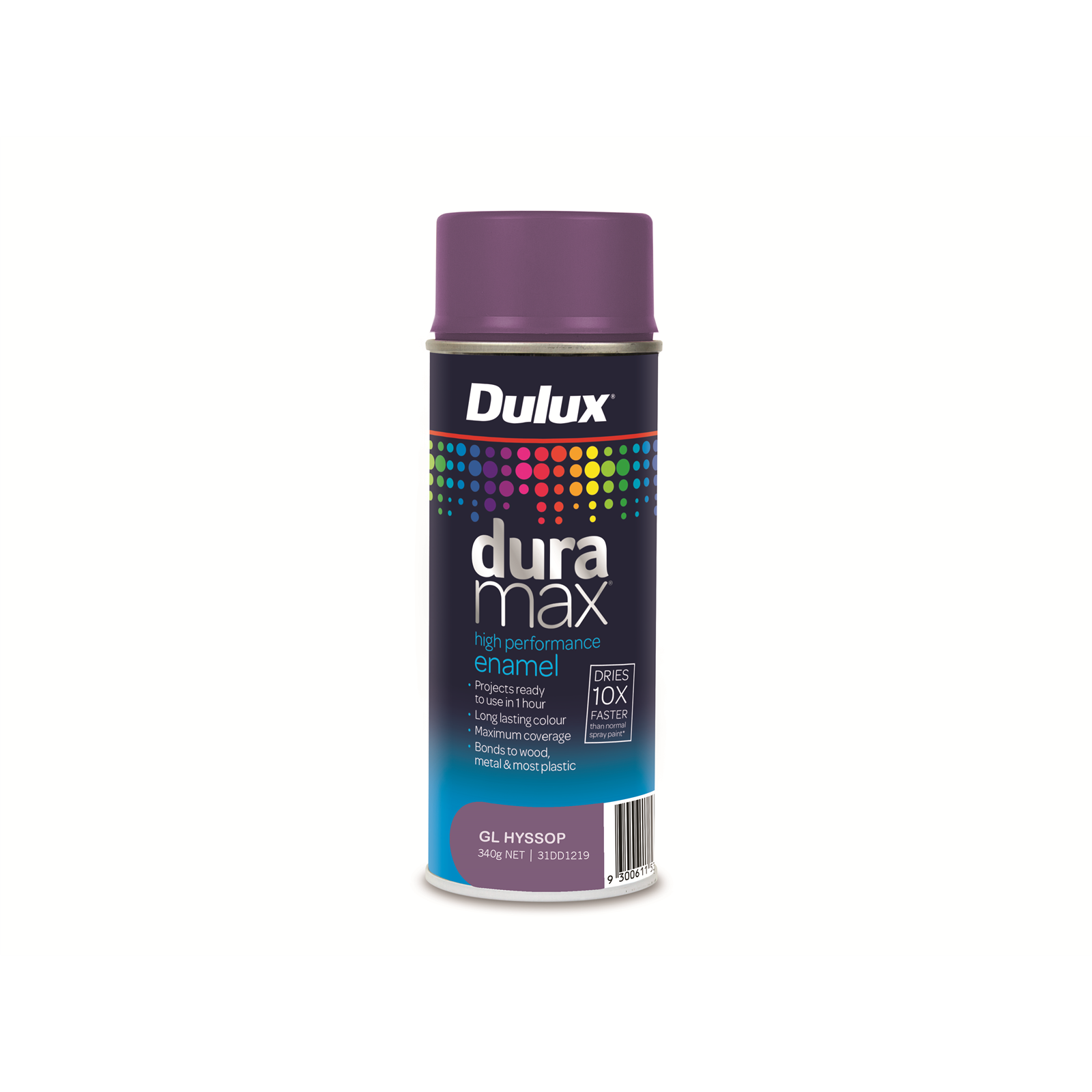 Dulux 340g Duramax Gloss Hot Lips Spray Paint thumbnail 2