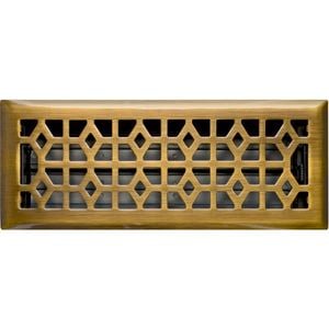 Accord 10 x 30cm Antique Brass Marquis Floor Register