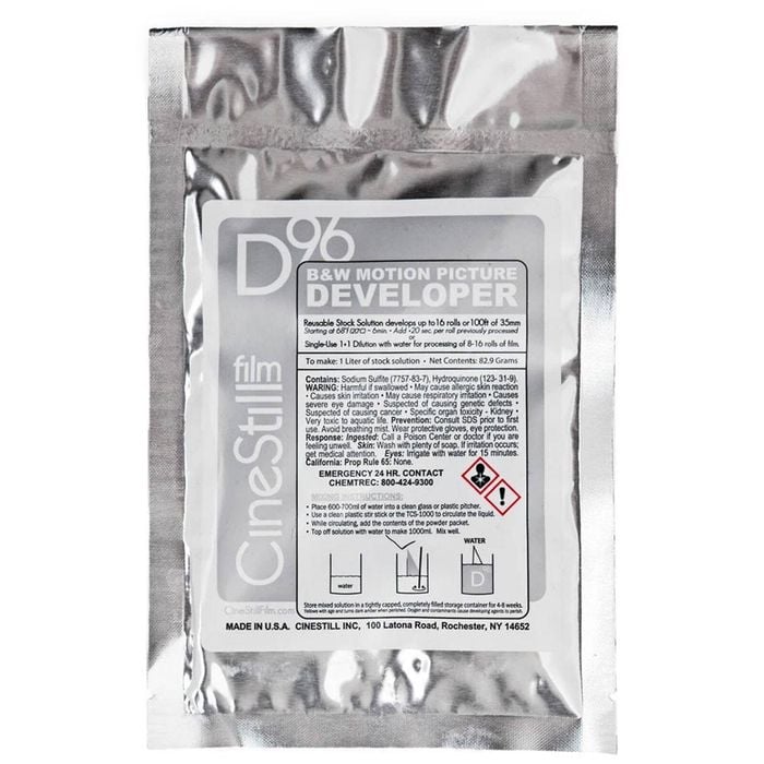 Cinestill D96 B&W Motion Picture Developer Powder 1000- 2000ml (8 -16 35mm Rolls)