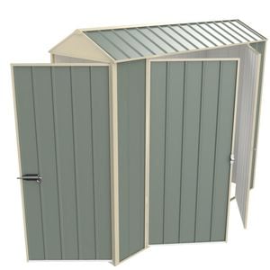 Build-a-Shed  0.8 x 2.3 x 2.1m Gable Double Hinged Side Door Shed - Green