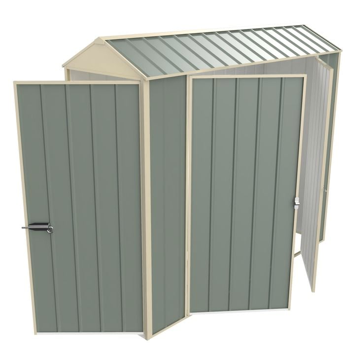 Build-a-Shed  0.8 x 2.3 x 2.1m Gable Double Hinged Side Door Shed - Green