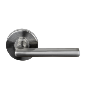 Windsor Brushed Nickel Large Rose Halo Hydra Dummy Lever