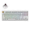 Keychron J4 QMK Wireless Hot-Swappable RGB Backlight Keyboard (White)(Brown Switch)
