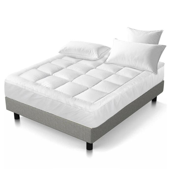 Giselle 5cm Pillowtop Topper 1000gsm 45cm Deep Pocket Single