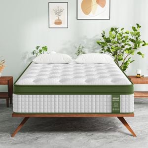 BedStory 34cm Single Latex Hybrid Mattress Pocket Spring Medium for Orthopedic Comfort & Resilient Support