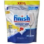 Finish Quantum 60 Pack Lemon Sparkle All-In-One Dishwashing Tablets