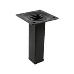 Adoored 25 x 25 x 100mm Black Square Tube Furniture Leg