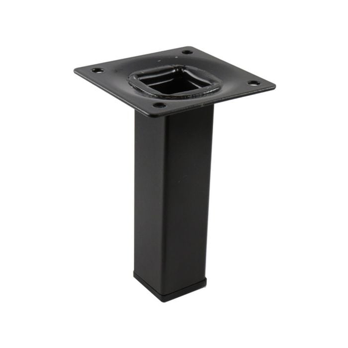 Adoored 25 x 25 x 100mm Black Square Tube Furniture Leg