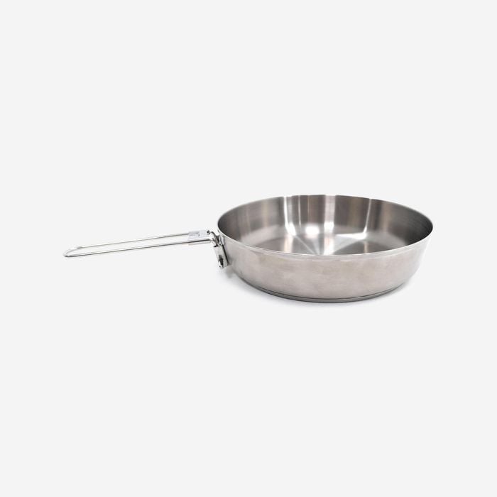 Decathlon - Hiker's Camp Frying Pan Mh100 Stainless Steel With Two-layer Bottom (0.9l) - One Size