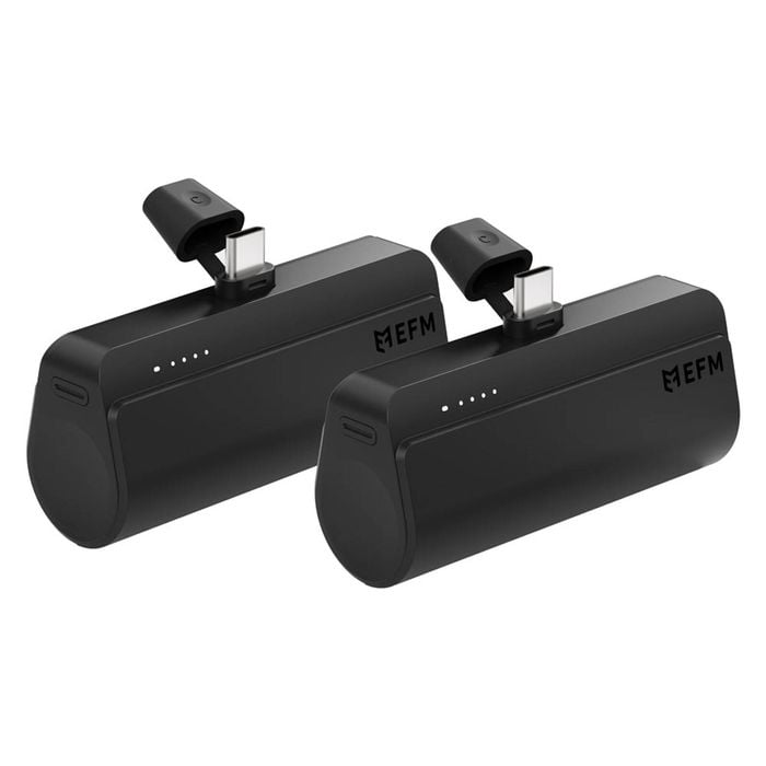 EFM Power On-The-Go Twin PackFor all USB-C Devices - Black